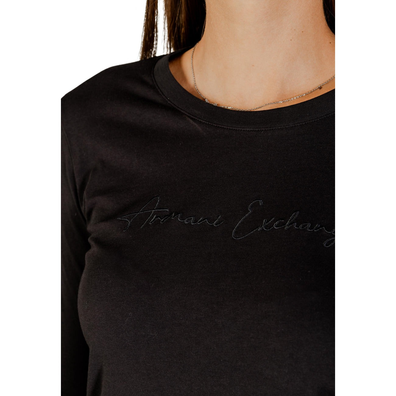 Armani Exchange T-shirt Dames Zwart