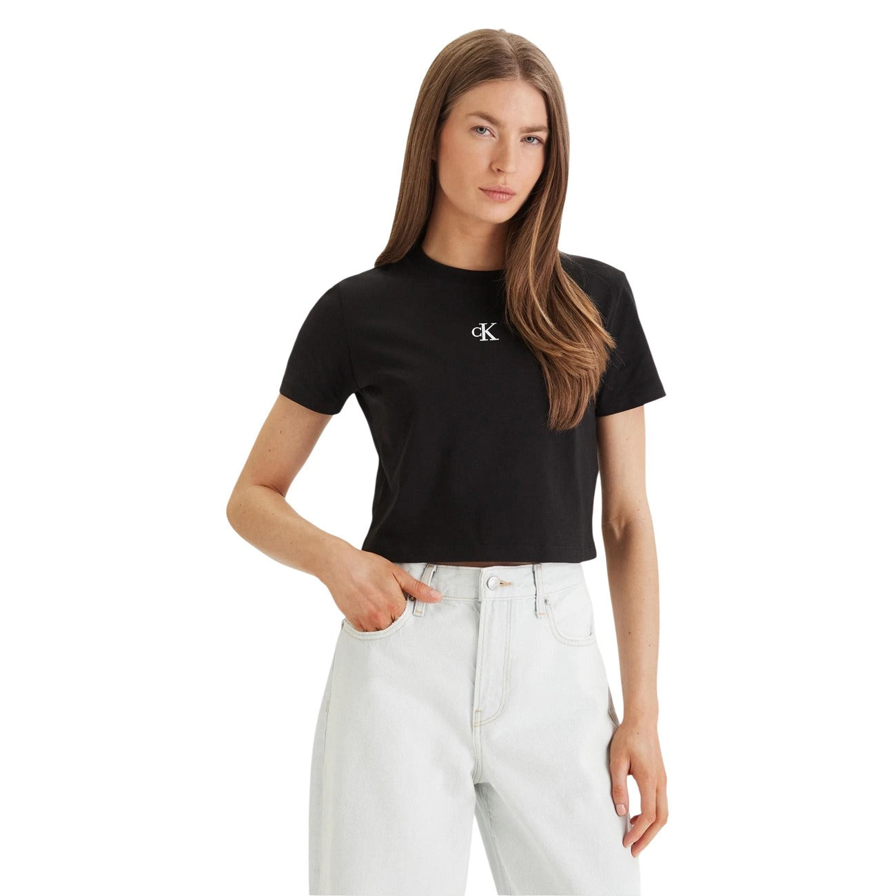 Calvin Klein Jeans T-shirt Dames Beige