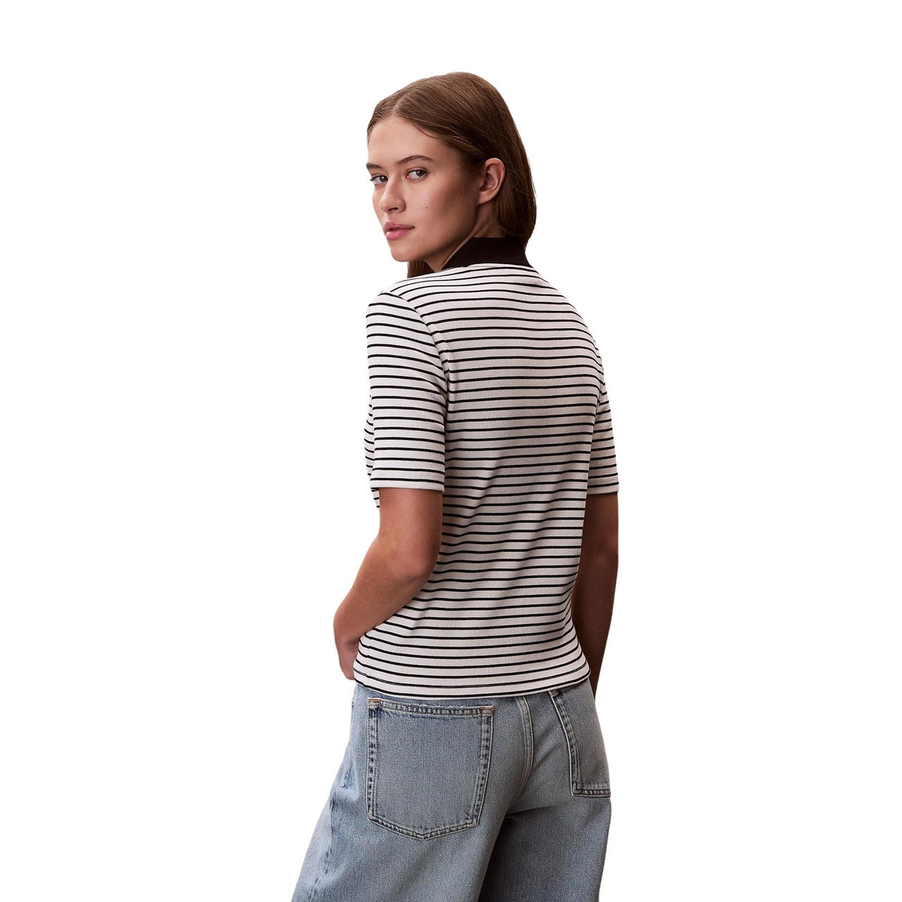 Calvin Klein Jeans Polo Dames Zwart