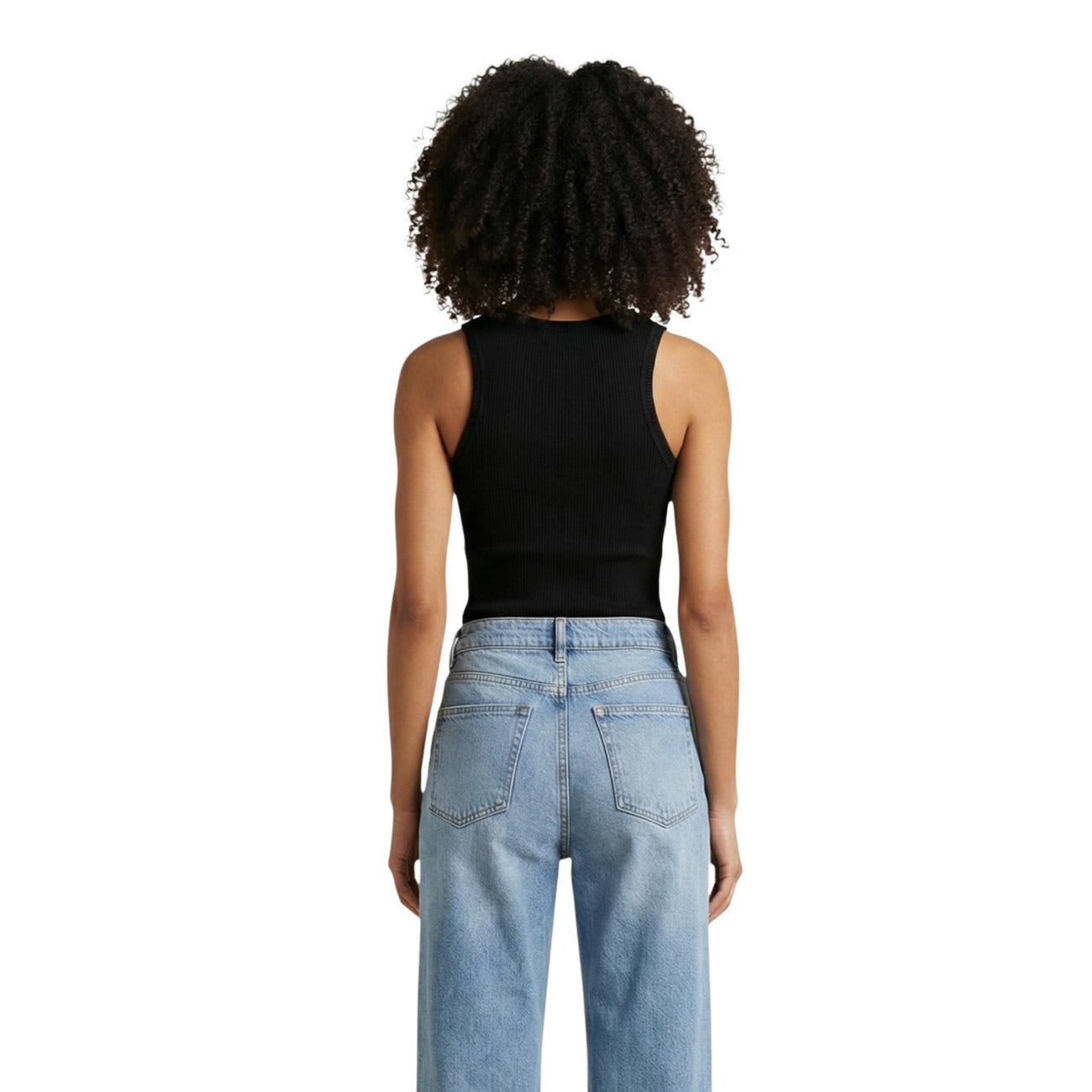 Tommy Hilfiger Jeans Mouwloze Top Dames Zwart