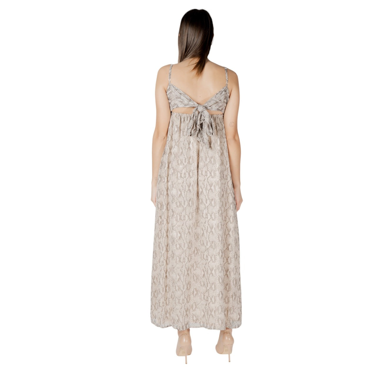 Only Elegante Jurk Dames Beige