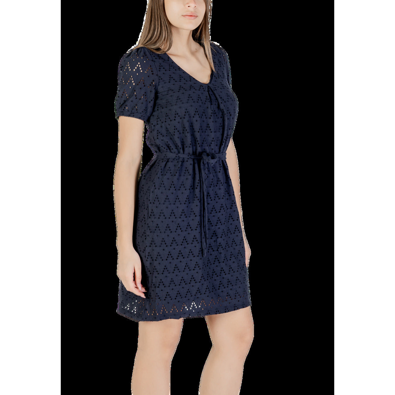 Vila Clothes Elegante Jurk Dames Blauw