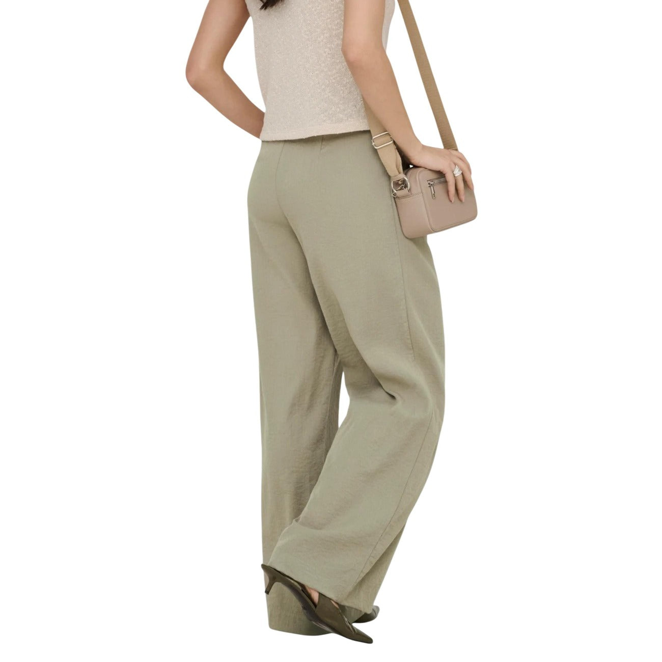 Jacqueline De Yong Broek Dames Beige
