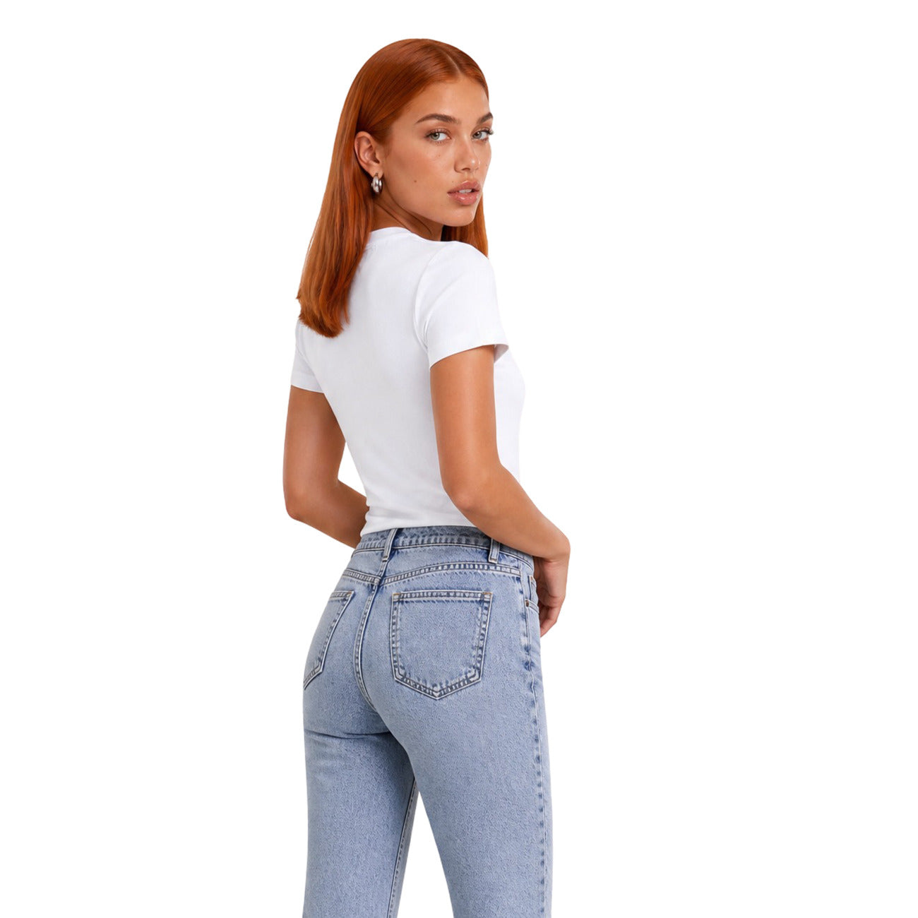 Calvin Klein Jeans T-shirt Dames Wit