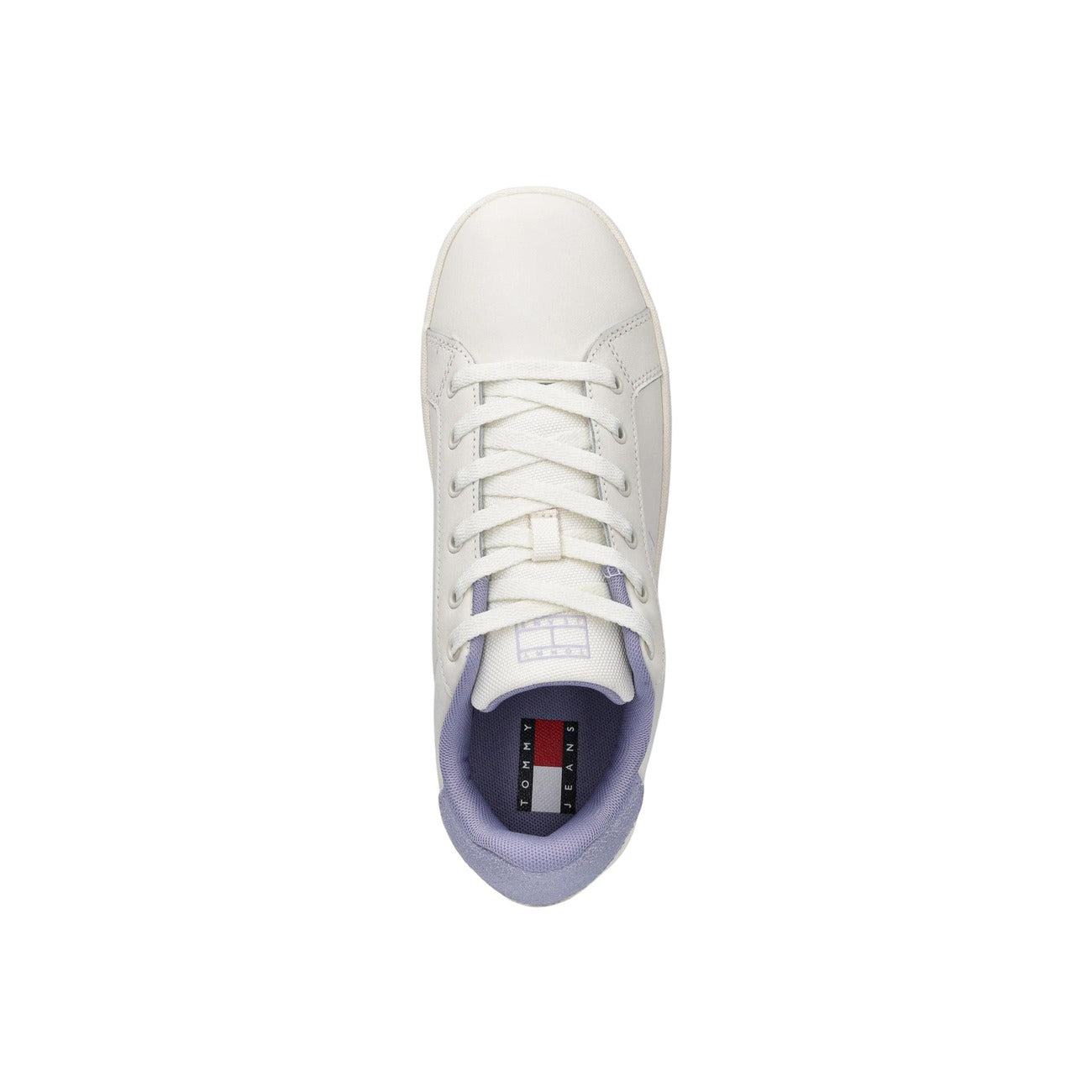 Tommy Hilfiger Jeans Sneakers Dames Wit Leer