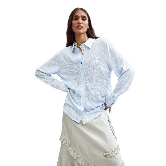 Desigual Shirt Dames Lichtblauw