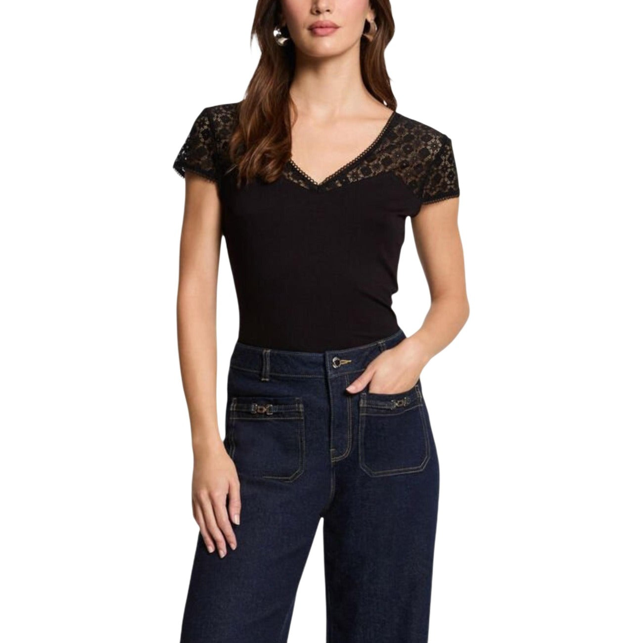 Morgan De Toi T-shirt Dames Zwart
