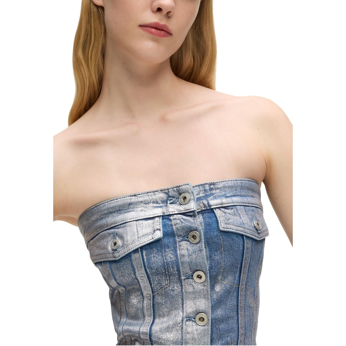 Karl Lagerfeld Jeans Top Dames Lichtblauw