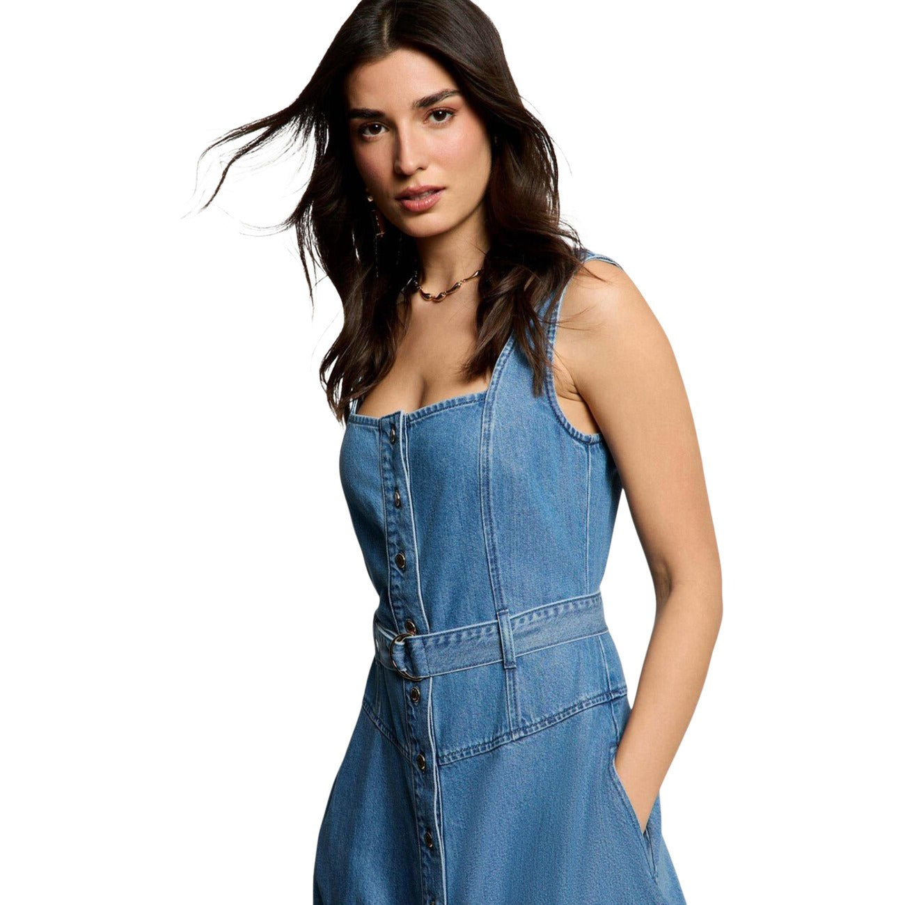Morgan De Toi Jurk Dames Blauw