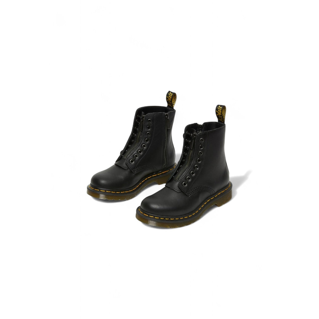 Dr. Martens Enkellaarsjes Dames Zwart Leer