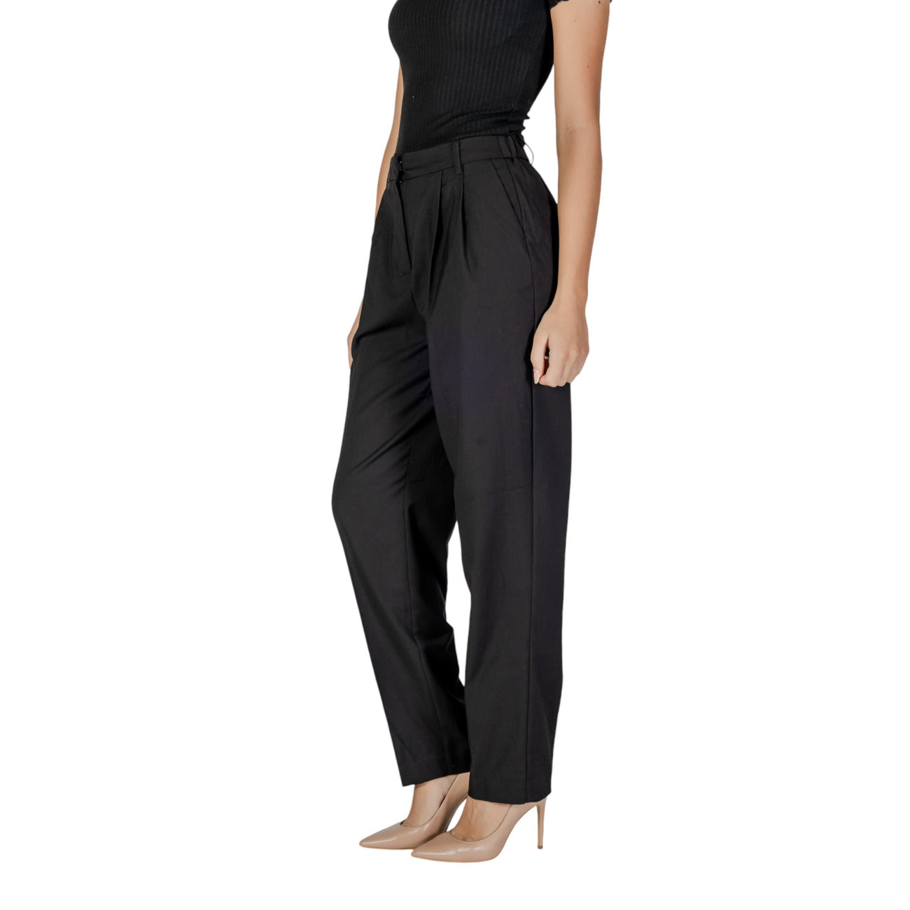 Vila Clothes Broek Dames Zwart