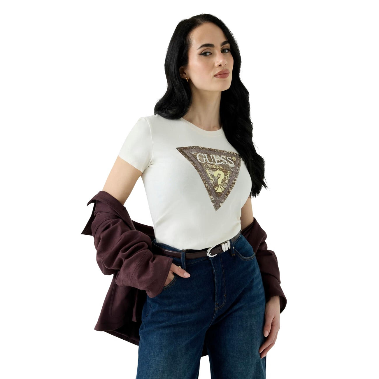 Guess T-shirt Dames Beige