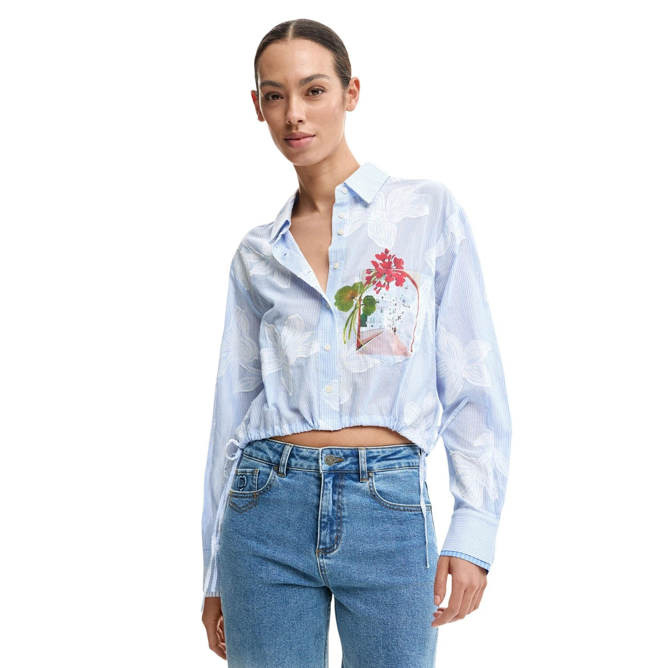 Desigual Shirt Dames Lichtblauw