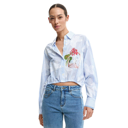 Desigual Shirt Dames Lichtblauw