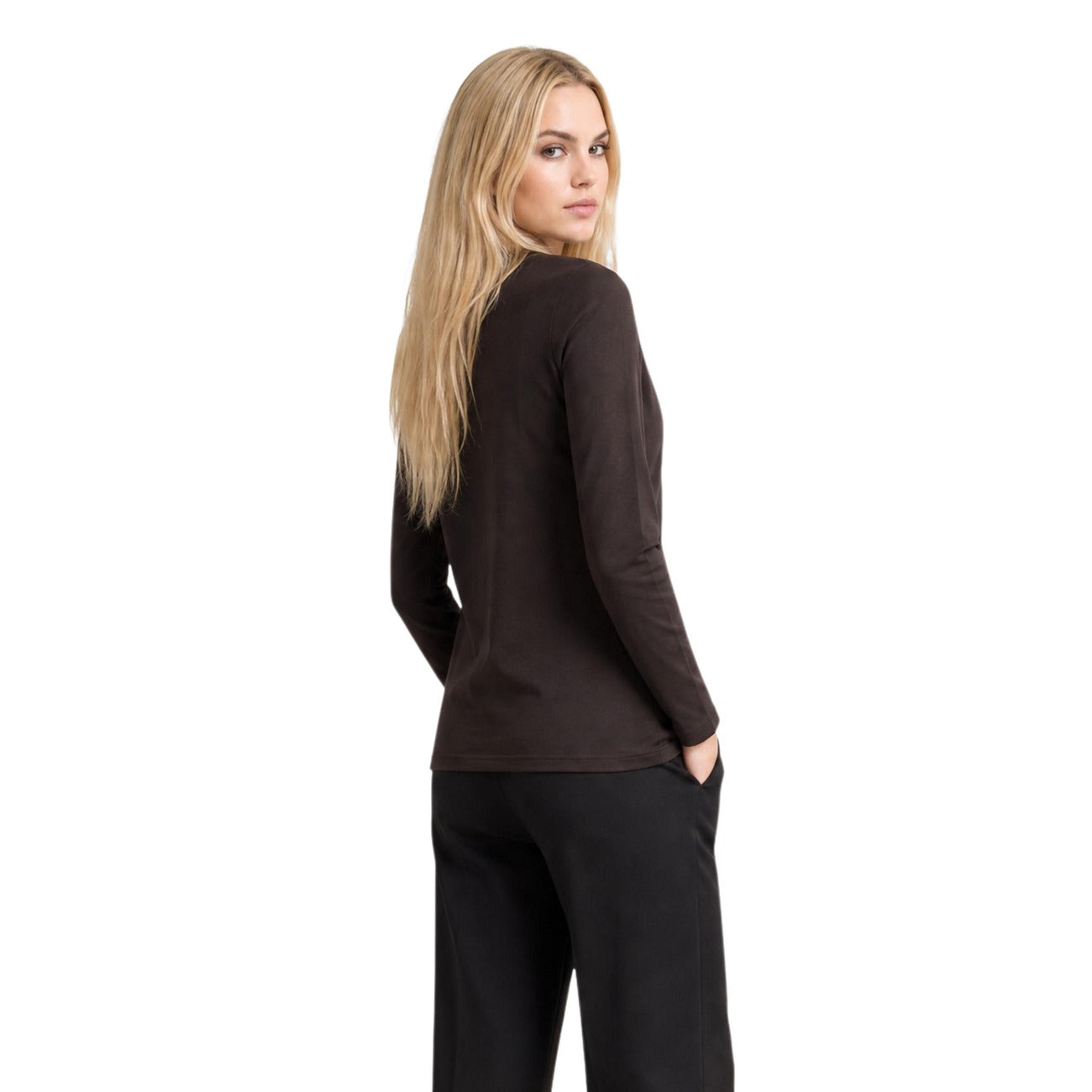 Armani Exchange T-shirt Dames Bruin