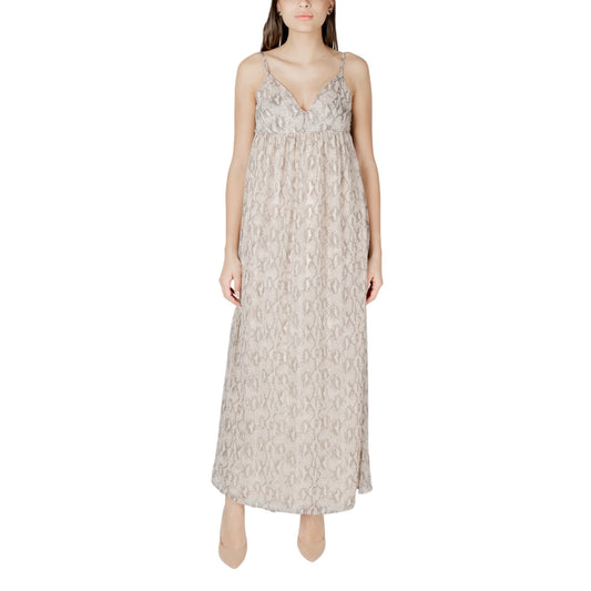 Only Elegante Jurk Dames Beige