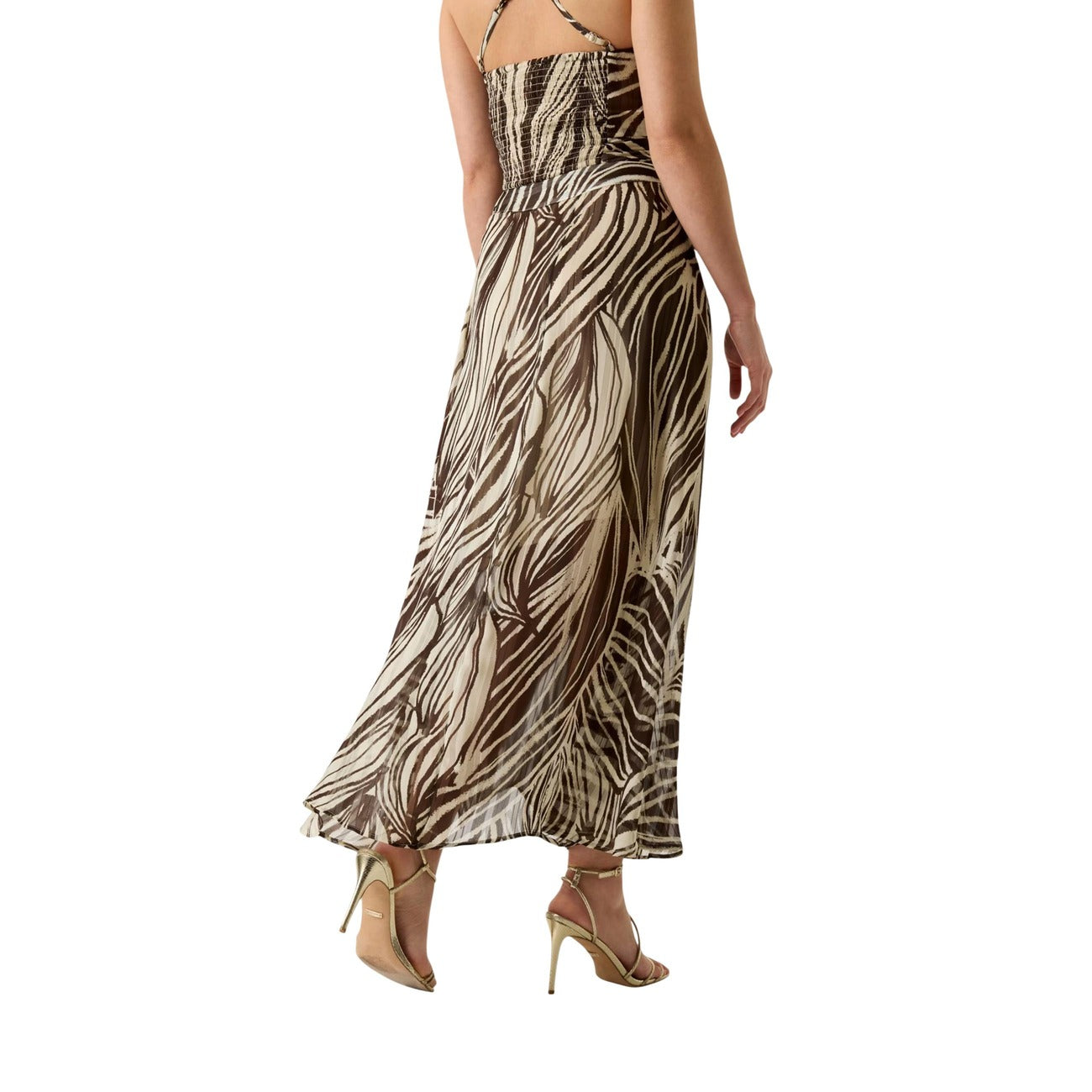 Guess Print Rok Dames Bruin
