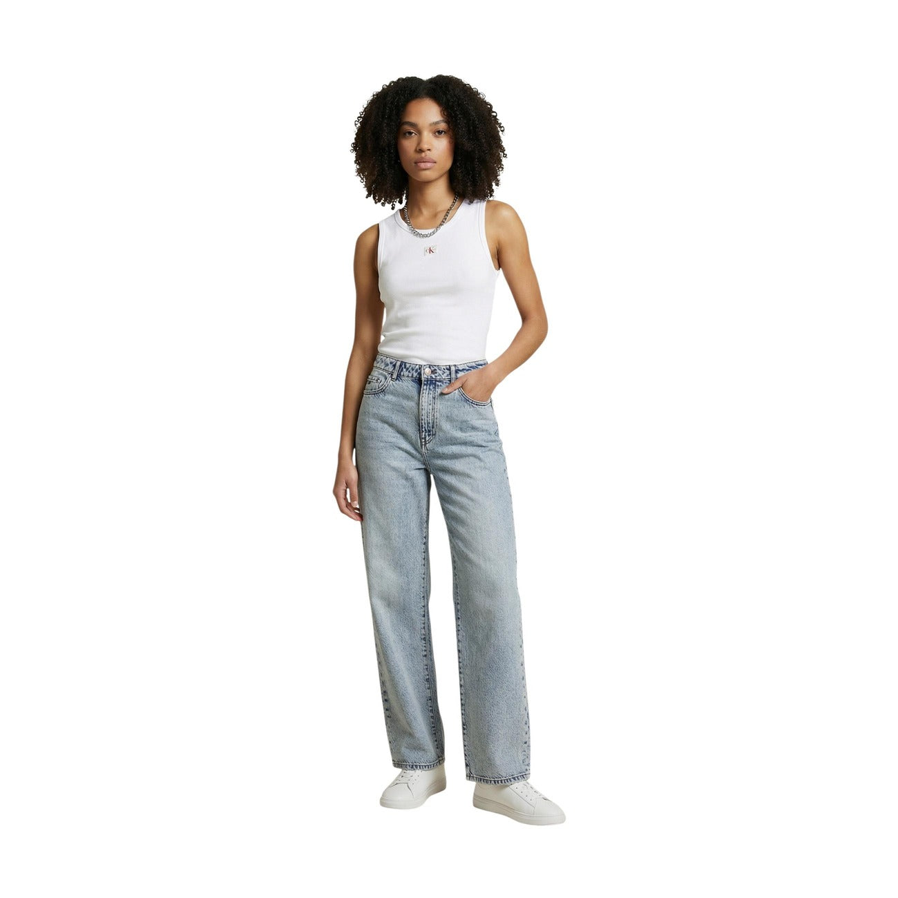 Calvin Klein Jeans Mouwloze Top Dames Wit