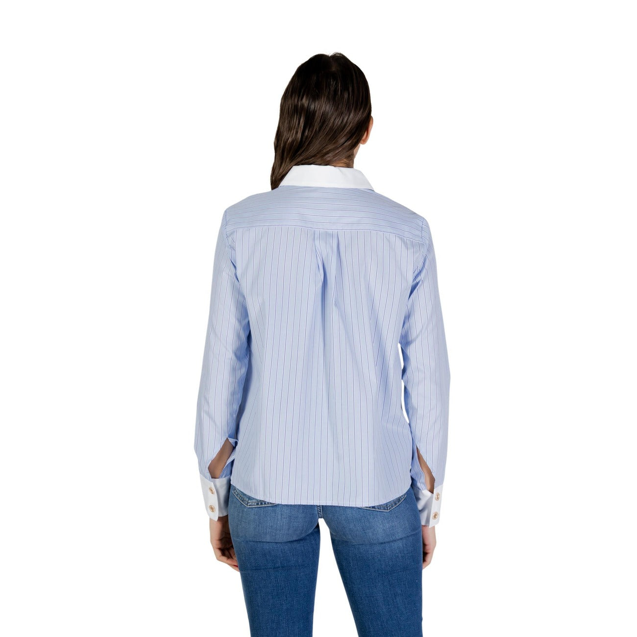Morgan De Toi Gestreepte Blouse Dames Lichtblauw