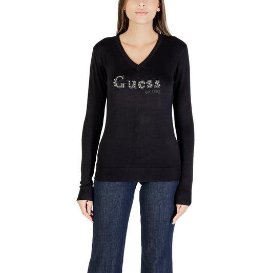 Guess Strass V-hals Trui Dames Zwart
