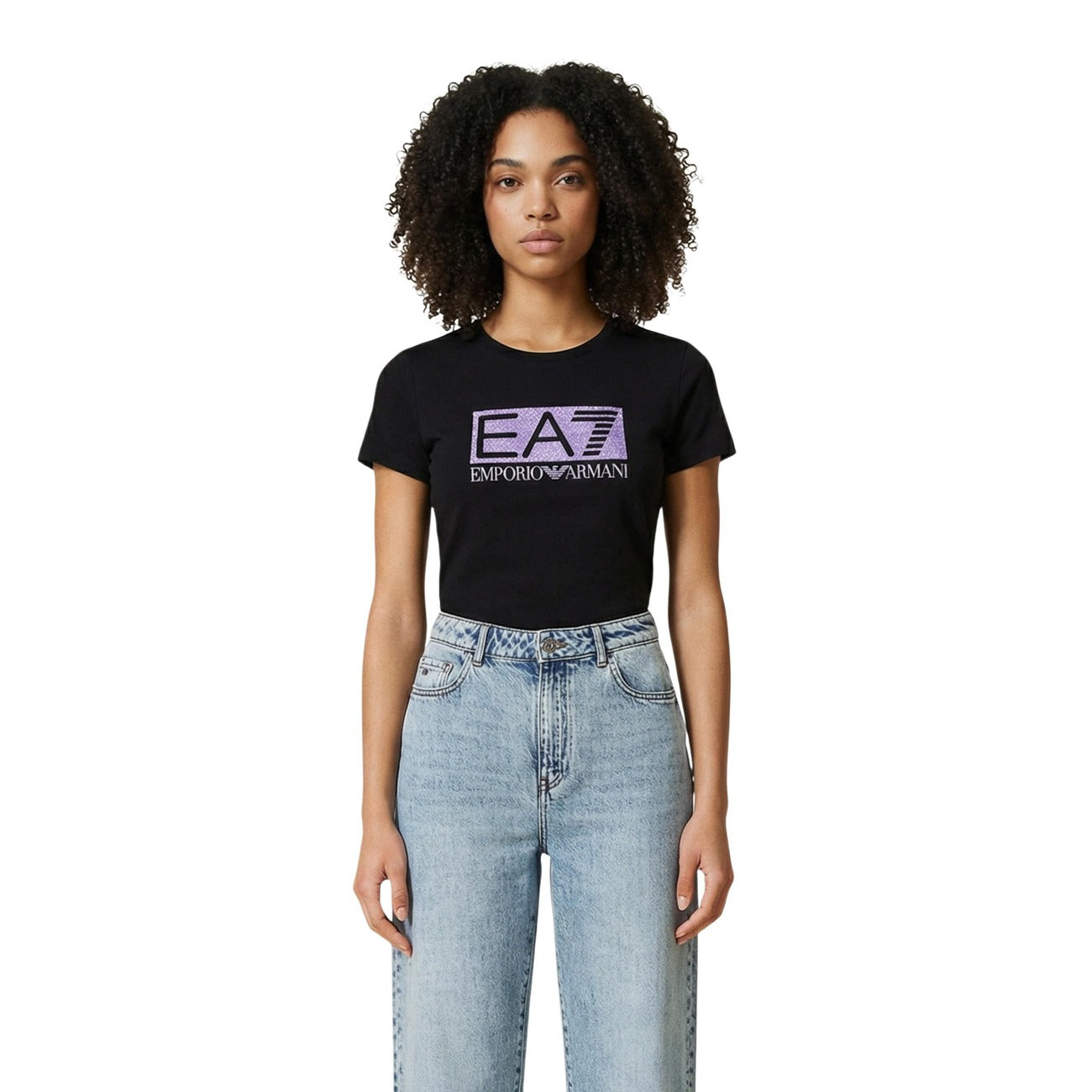 EA7 T-shirt Dames Zwart
