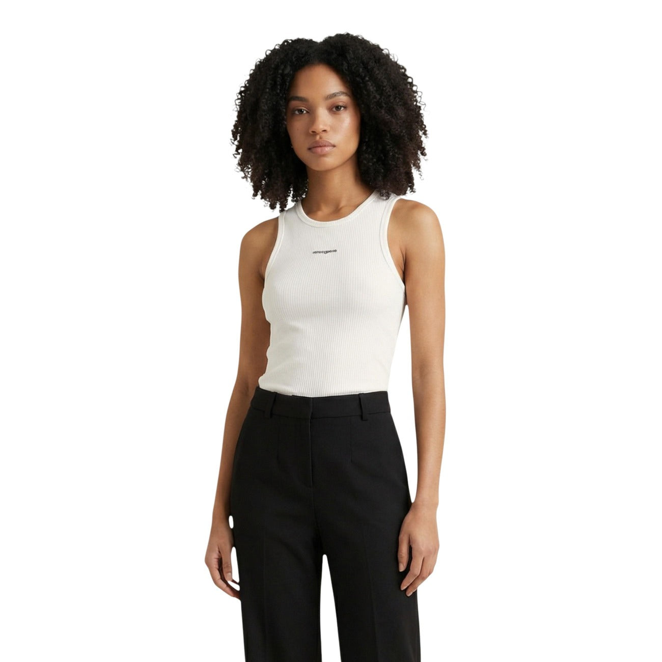 Tommy Hilfiger Jeans Mouwloze Top Dames Zwart