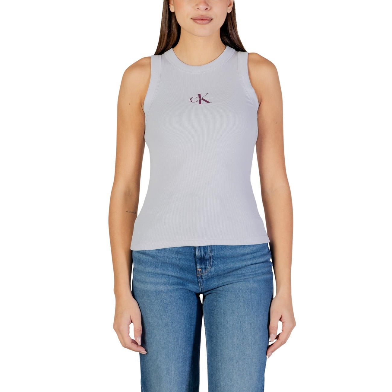 Calvin Klein Jeans Tanktop Dames Lila
