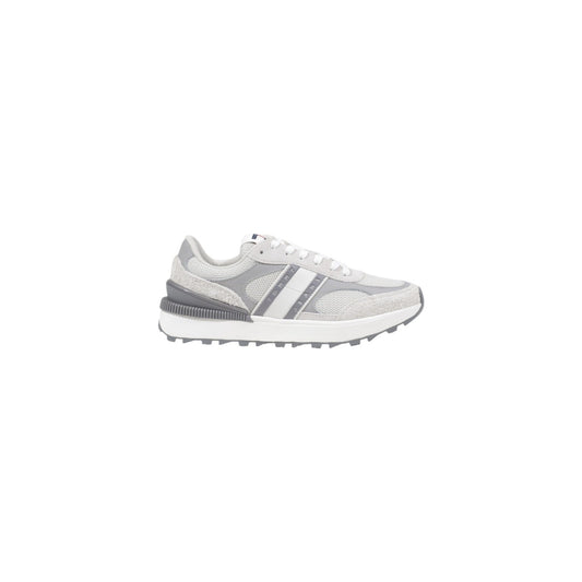 Tommy Hilfiger Jeans Sneakers Dames Grijs Leer