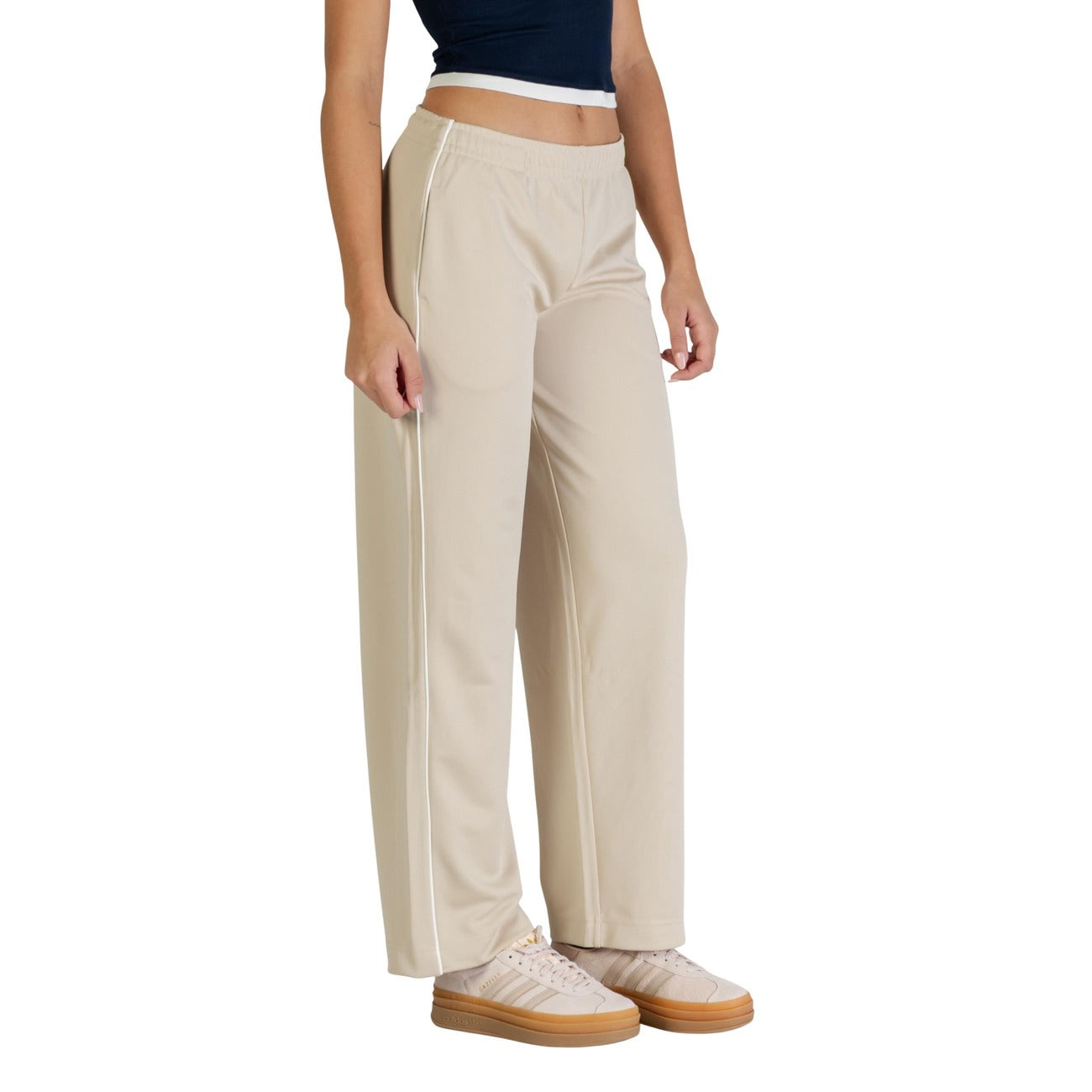 Tommy Hilfiger Jeans Broek Dames Zwart Beige