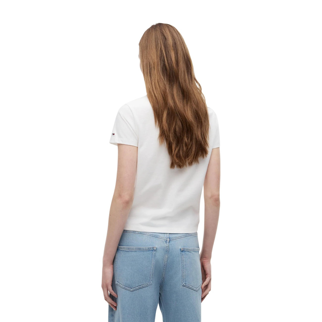 Tommy Hilfiger Jeans T-shirt Dames Wit