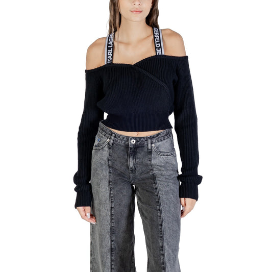 Karl Lagerfeld Jeans Wollen Trui Dames Zwart
