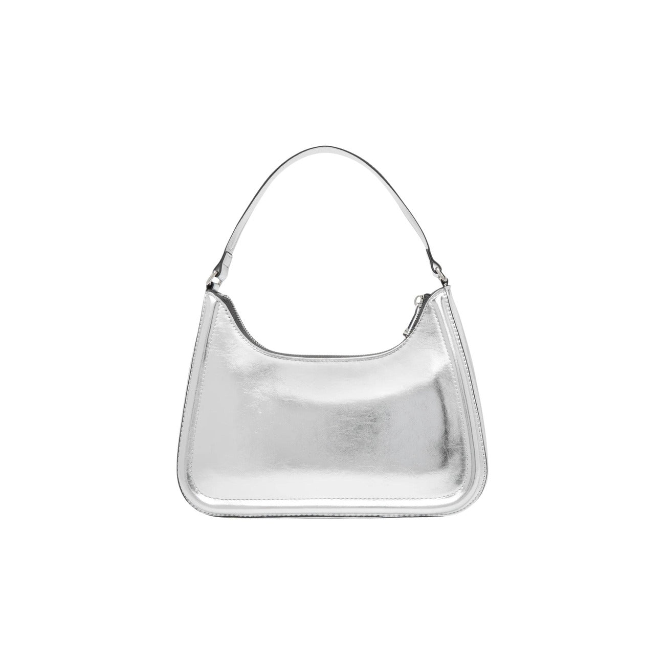 Calvin Klein Metallic Schoudertas Dames Zilver