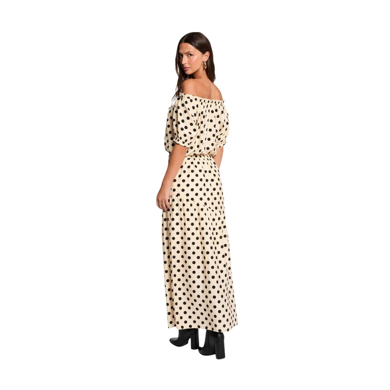 Morgan De Toi Polkadot Blouse Dames Beige