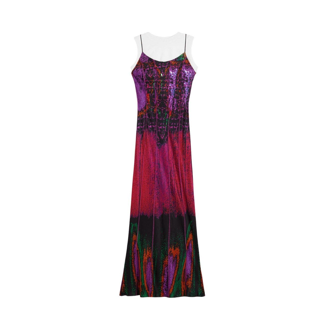 Desigual Epaullet Print Jurk Dames Fuchsia