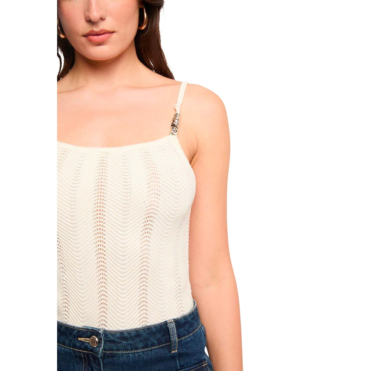 Morgan De Toi Vest Dames Beige