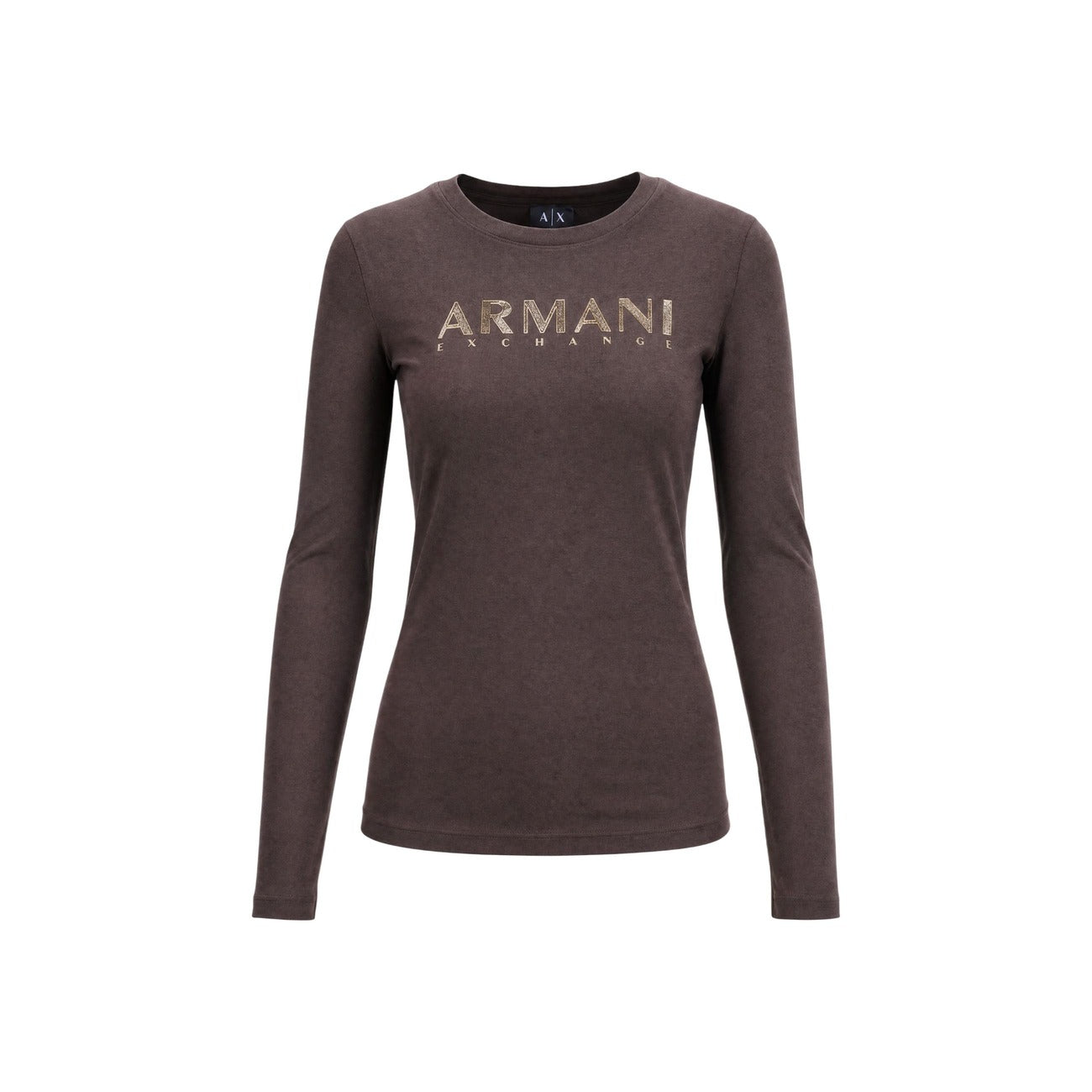 Armani Exchange T-shirt Dames Bruin
