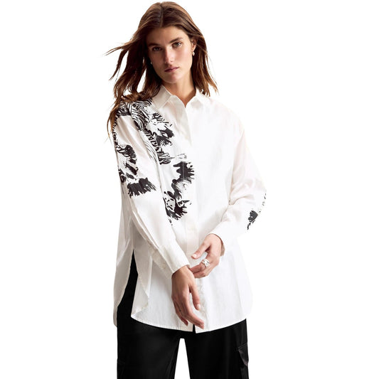 Desigual Shirt Dames Wit Print