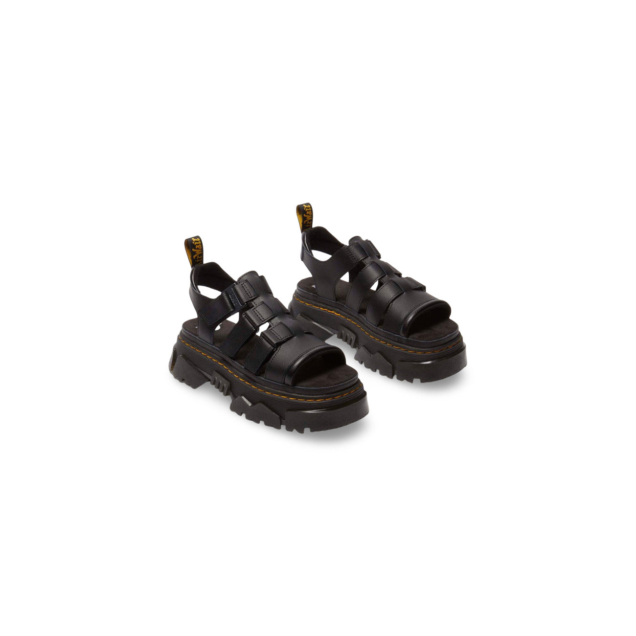 Dr. Martens Sandalen Dames Zwart Plateauzool