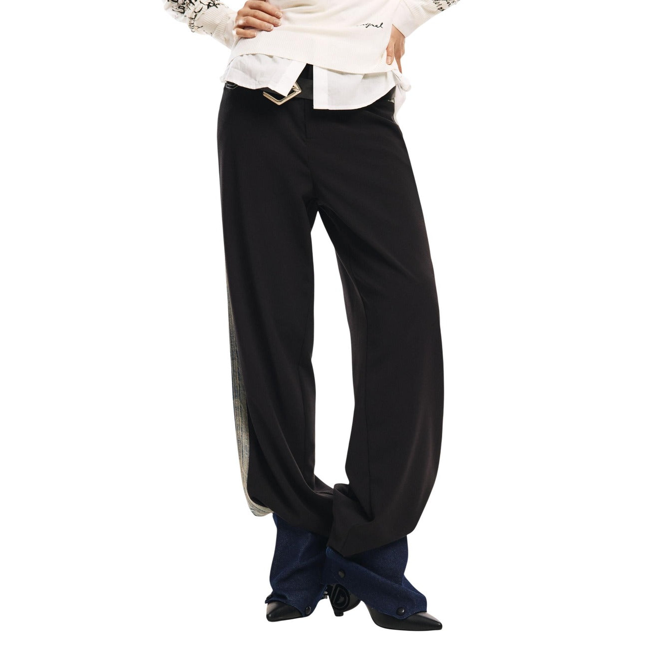 Desigual Broek Dames Zwart