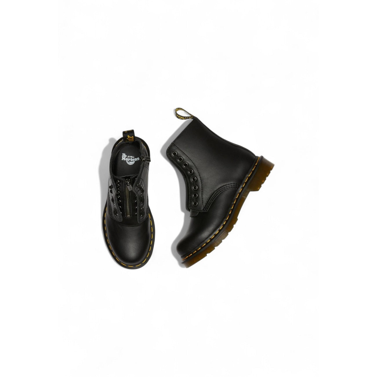 Dr. Martens Enkellaarsjes Dames Zwart Leer