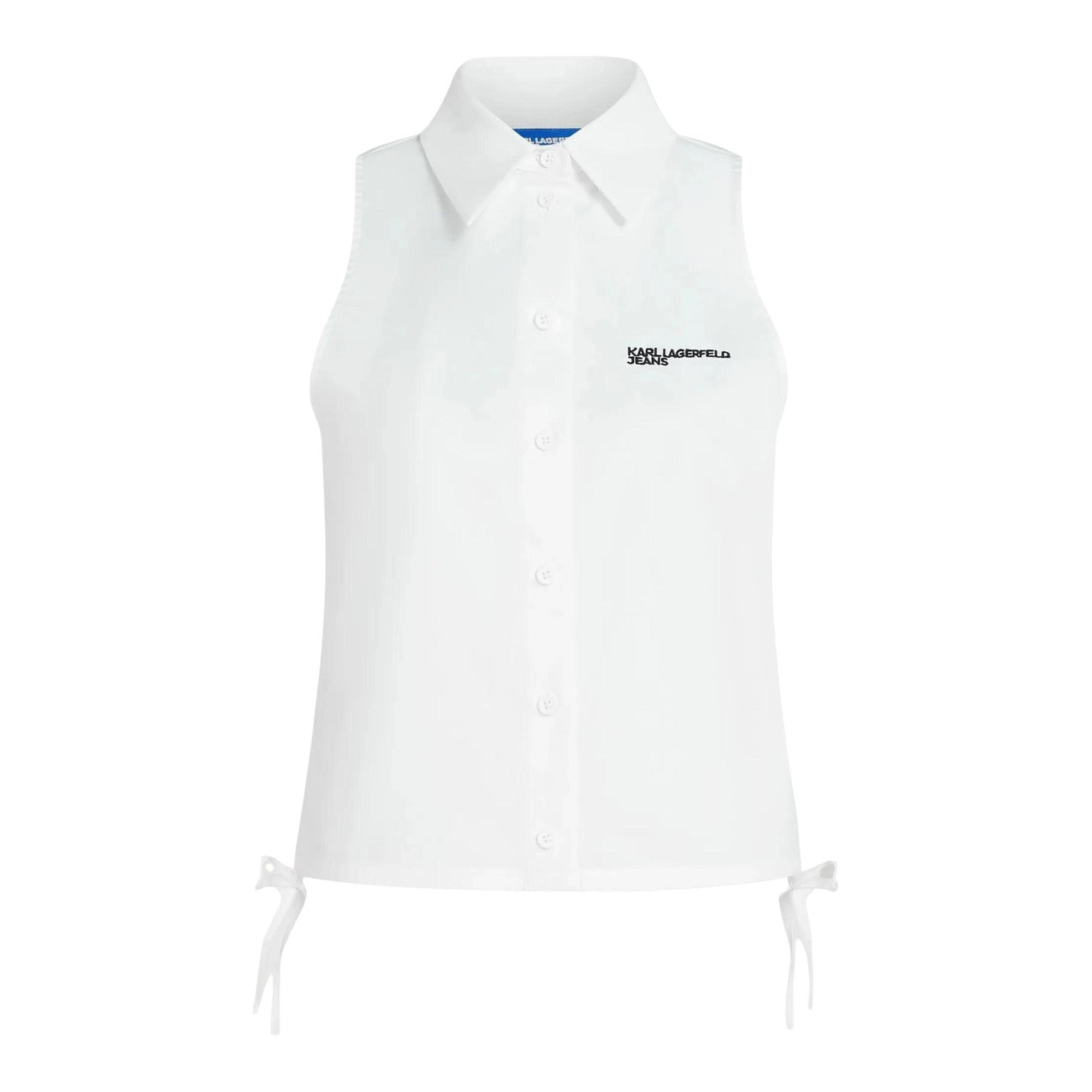 Karl Lagerfeld Jeans Mouwloze Blouse Dames Wit