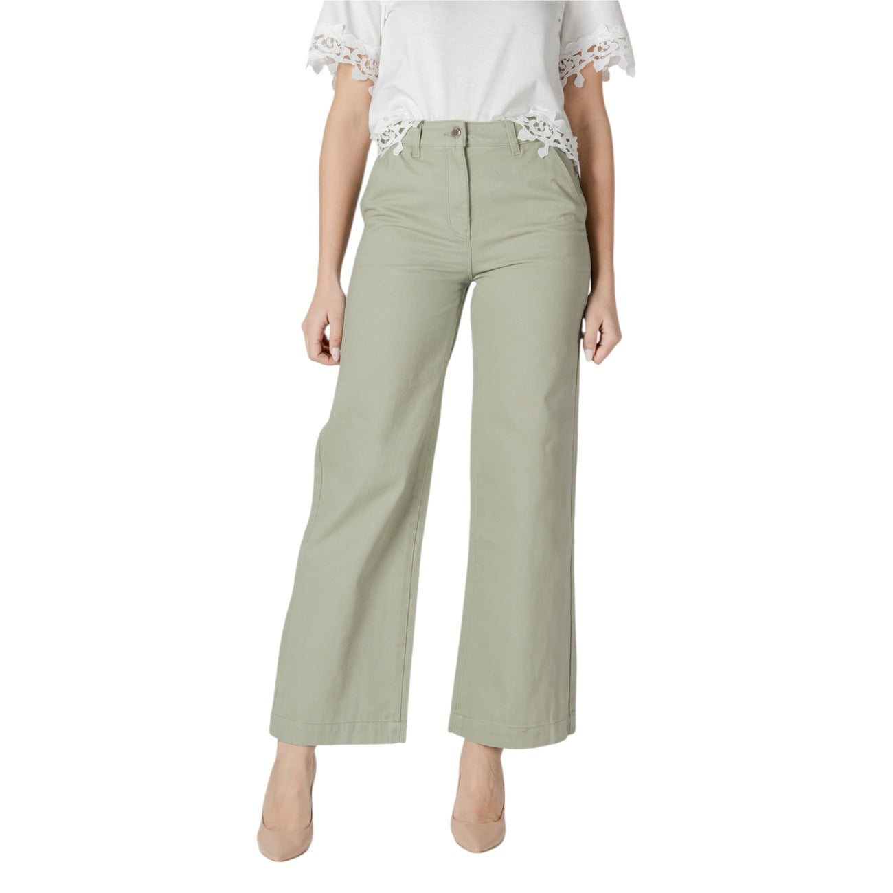 Morgan De Toi Broek Dames Groen