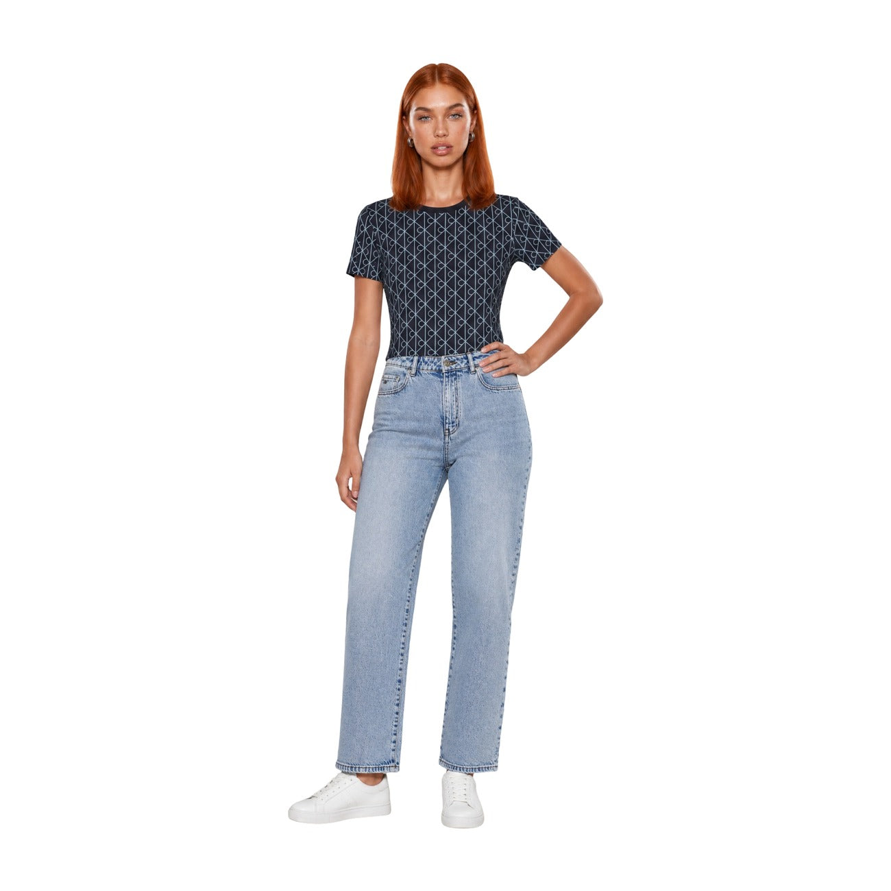 Calvin Klein Jeans T-shirt Dames Blauw