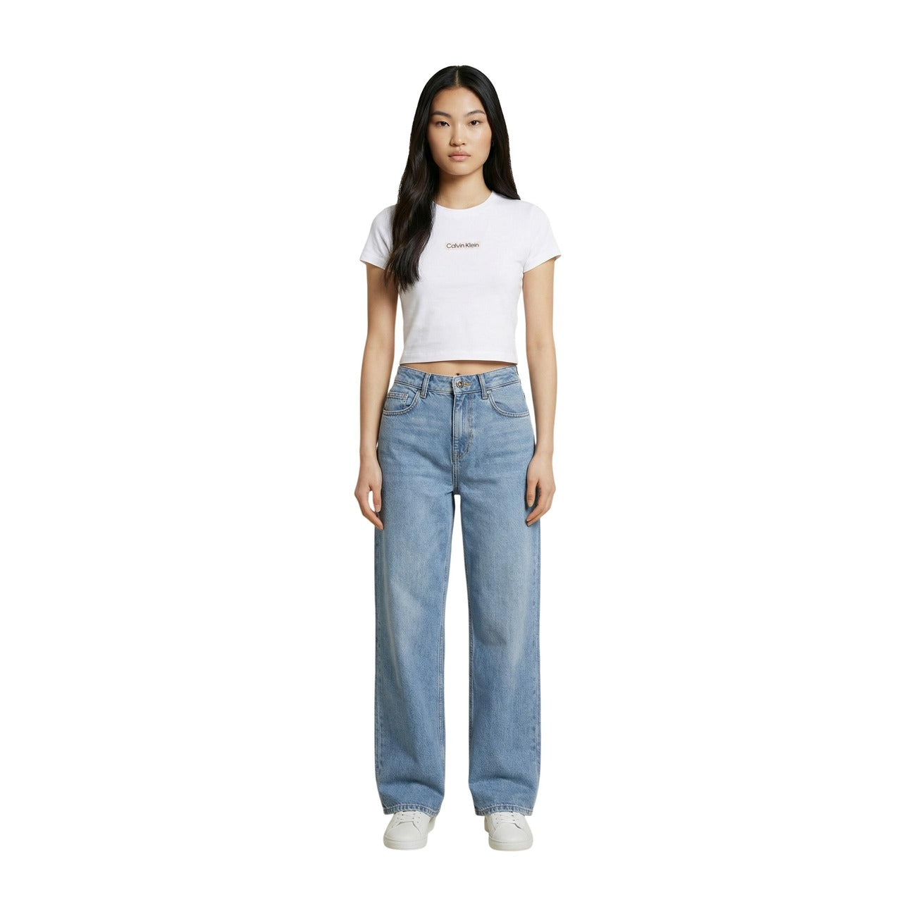 Calvin Klein Jeans T-shirt Dames Wit