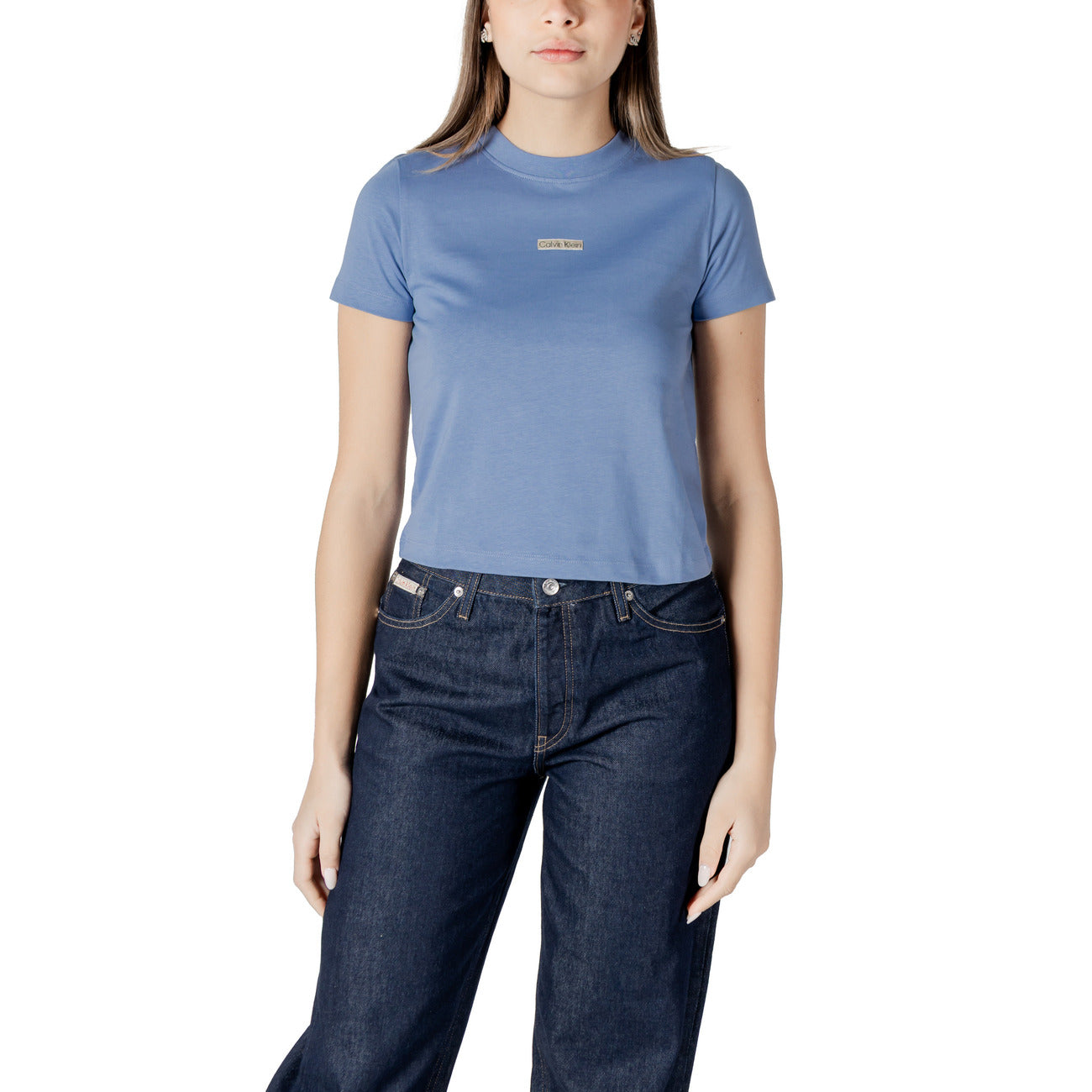 Calvin Klein Jeans T-shirt Dames Lichtblauw