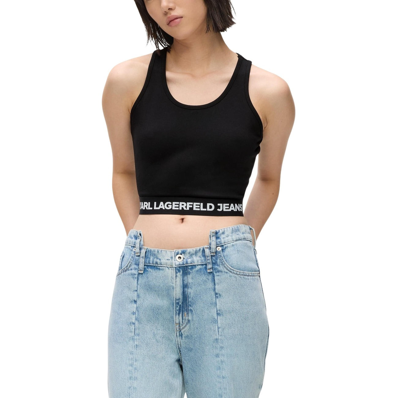 Karl Lagerfeld Jeans Mouwloze Top Dames Zwart