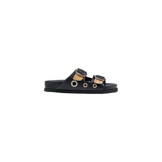 Alviero Martini Prima Classe Slippers Dames Zwart Print