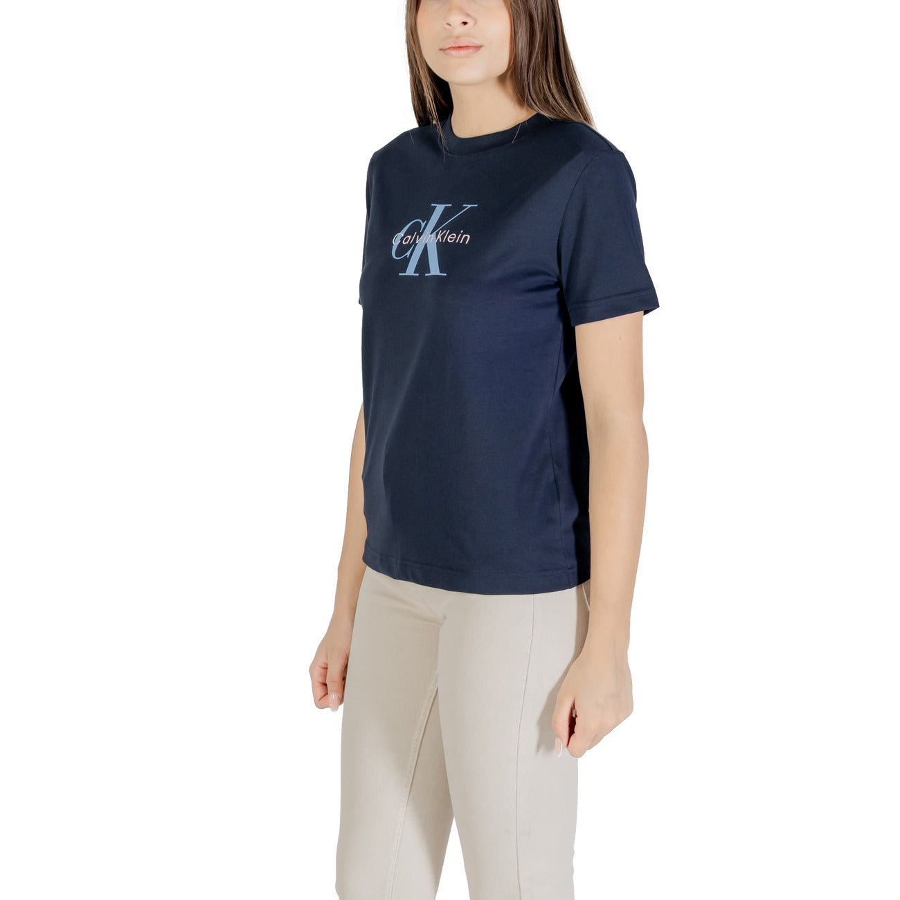 Calvin Klein Jeans Print T-shirt Dames Blauw