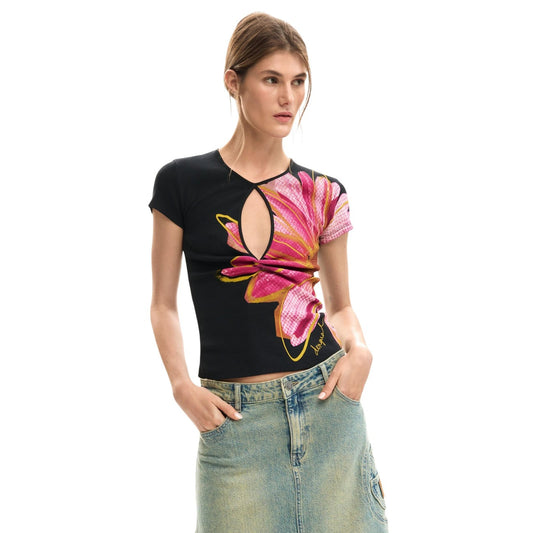 Desigual T-shirt Dames Zwart