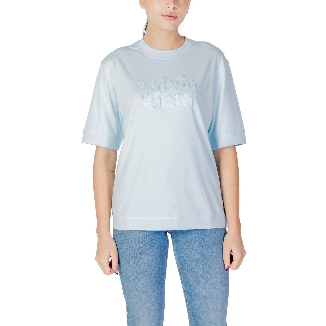 Calvin Klein Jeans T-shirt Dames Lichtblauw